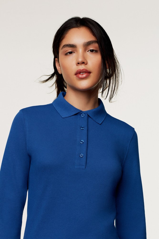 215 HAKRO Damen Longsleeve-Poloshirt MIKRALINAR®